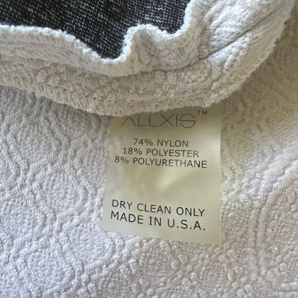 Alexis Black and White Floral Lace Strapless Mini Dress, Size Medium - Picture 14 of 14